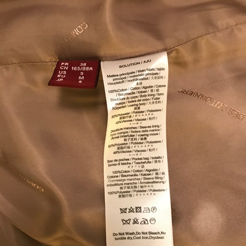 NEW Comptoir Des Cotonniers trenchcoat. NWT.  Size FR 38 / US 4/6 Small - Picture 9 of 11